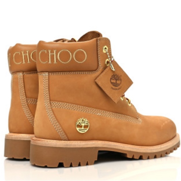 Rare✨ JIMMY CHOO x TIMBERLAND Nubuck Glitter Ankle Boots - Picture 1 of 6